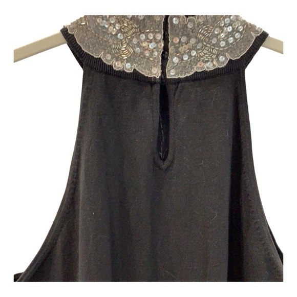 Women's INC cocktail sweater High neck with sequin appliqué. Medium - Picture 4 of 6